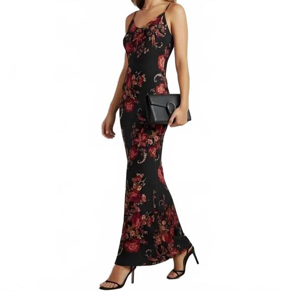 NEW REFORMATION parma dress in admire black - Picture 4 of 4